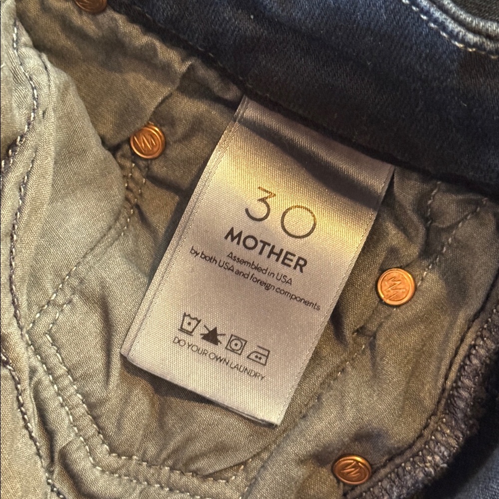 MOTHER Looker high waisted skinny jeans in coffee, tea or me? Women’s size 30 - Picture 13 of 16
